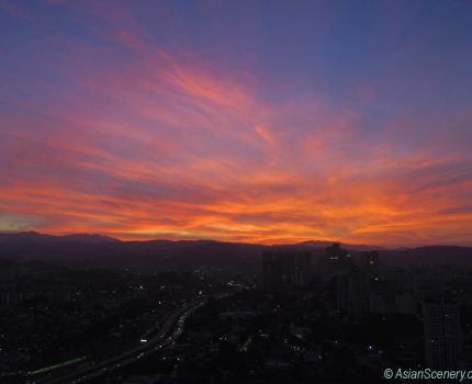 Sunset in KL クアラルンプールの夕焼け