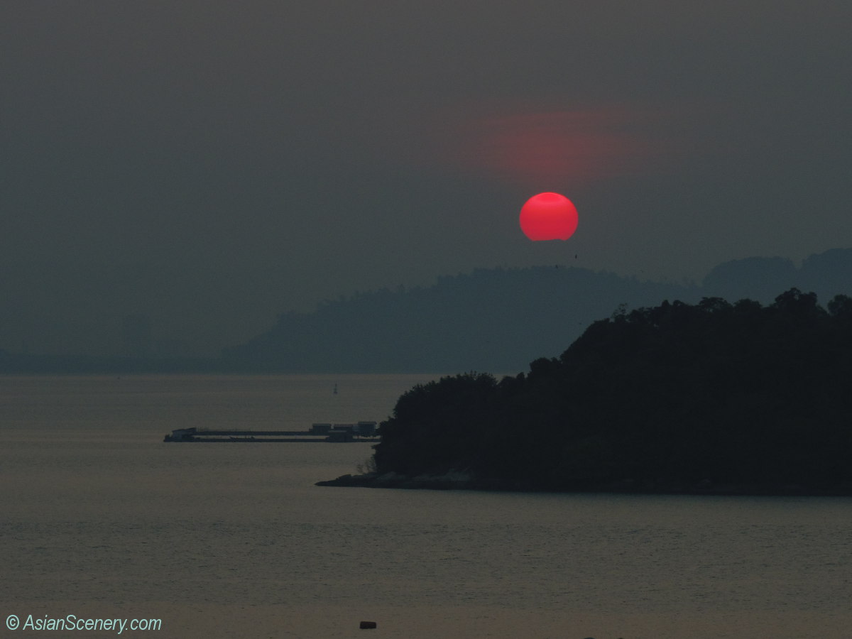 Beautiful Sunrise in Penang ペナン島の美しい日の出